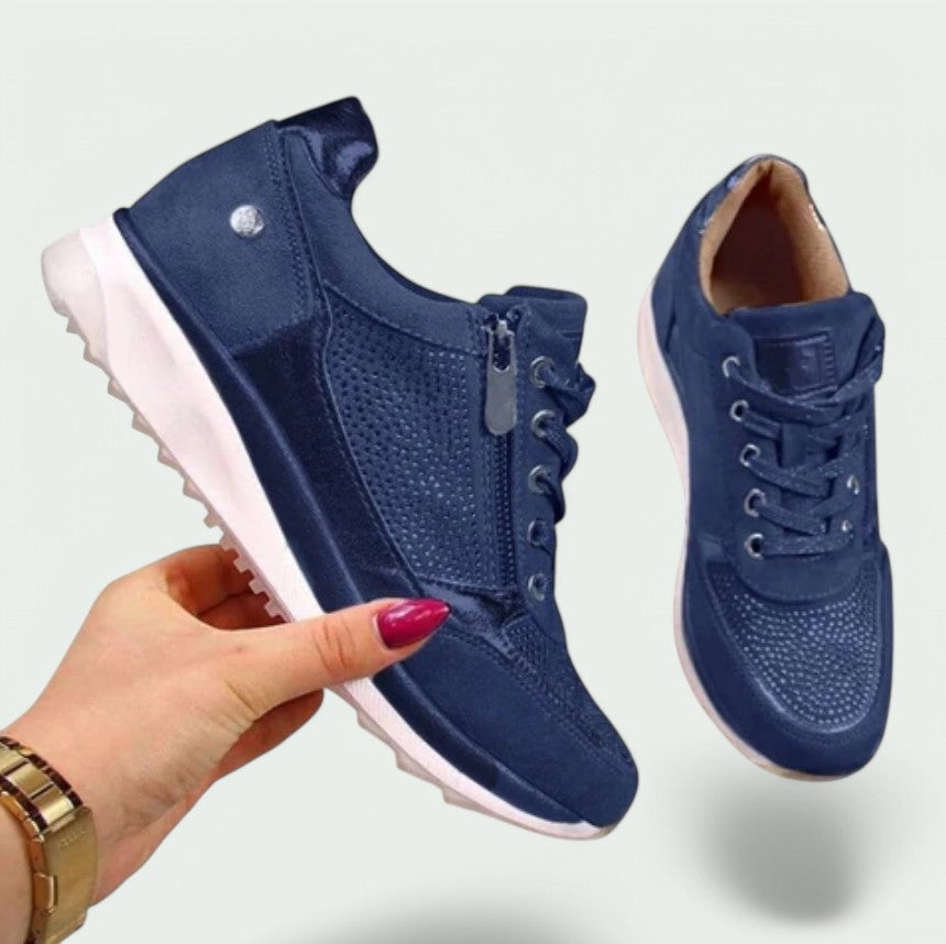 Chaussures Femmes Légères Confortables Tissu Respirant Velcro 3