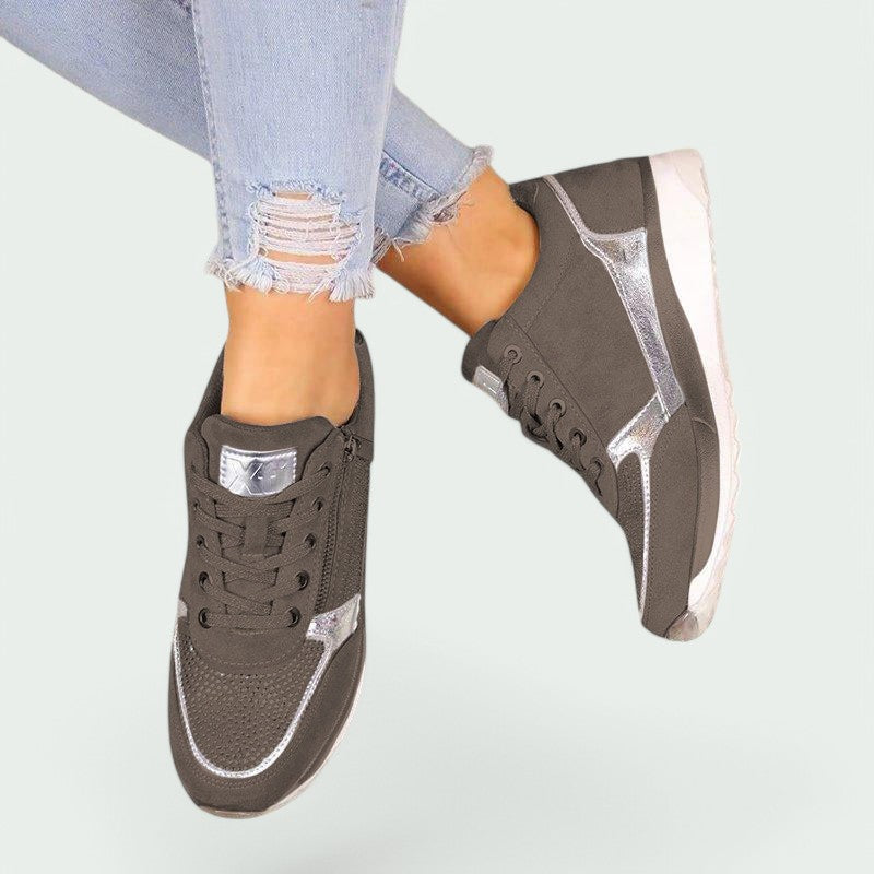 Chaussures Femmes Légères Confortables Tissu Respirant Velcro 4