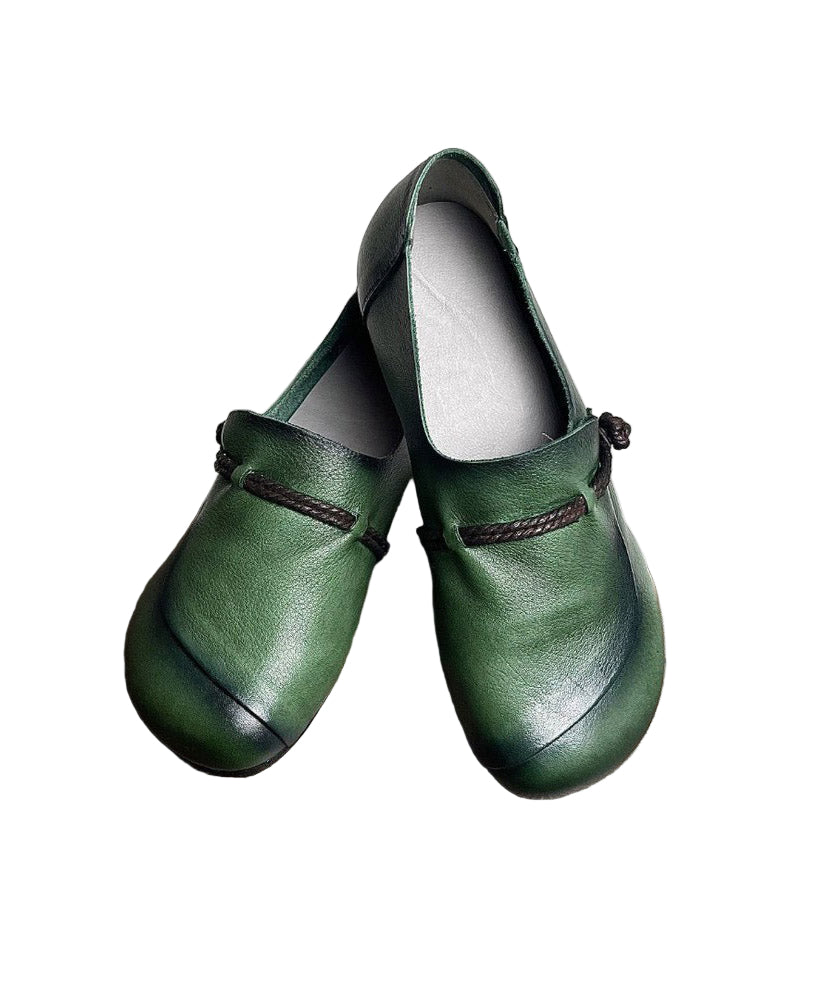 Chaussures Plates Rétro Femme avec Sangles Croisées 0