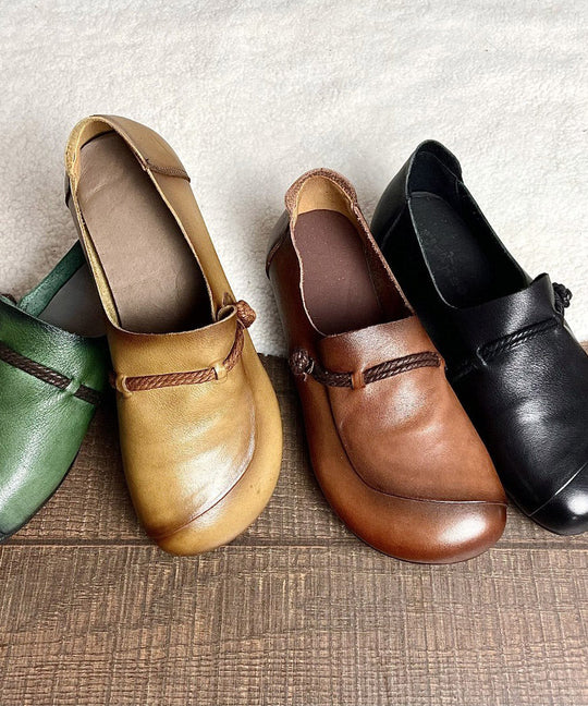 Chaussures Plates Rétro Femme avec Sangles Croisées 3