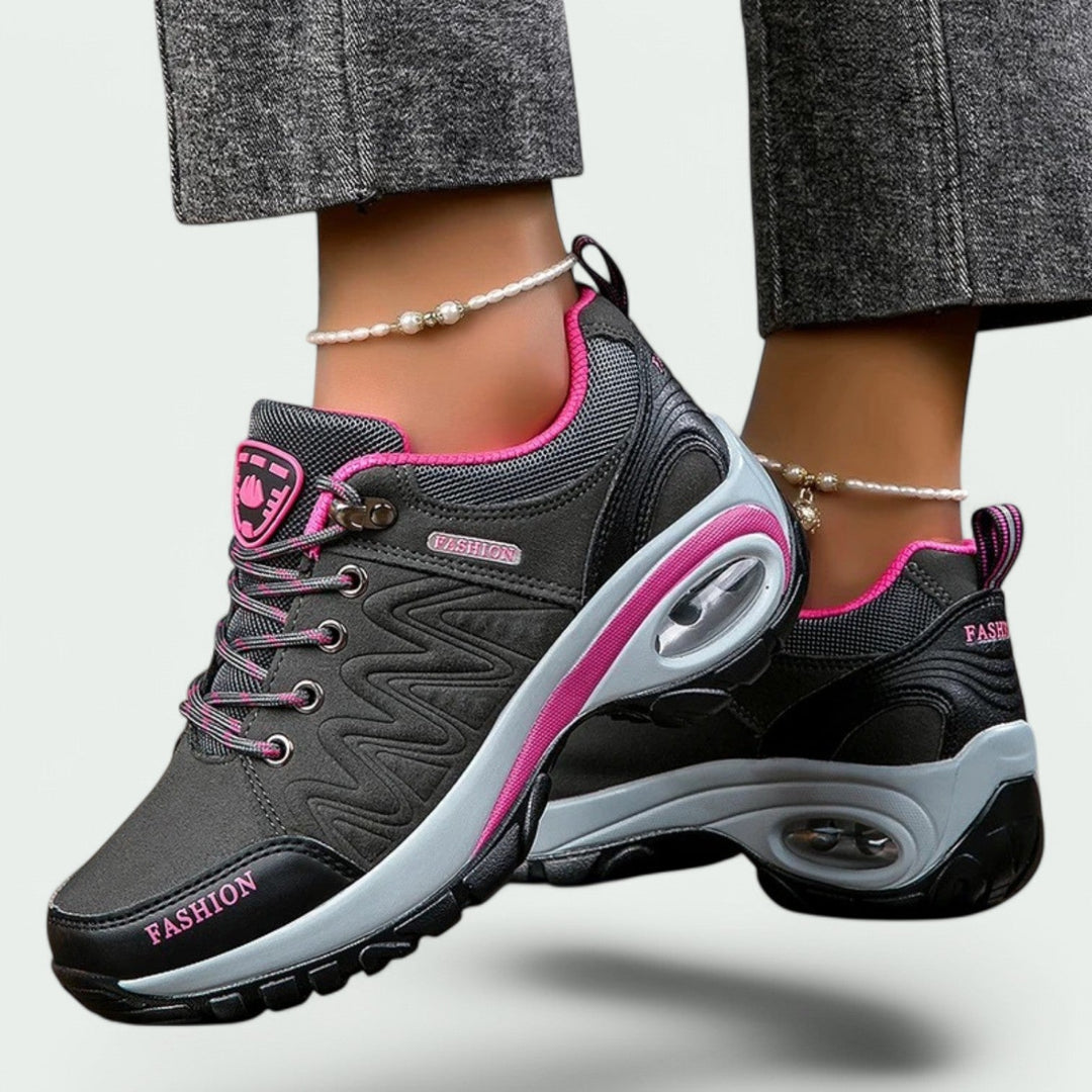Chaussures Randonnée Femme Imperméables Confortables Tissu Caoutchouc 0