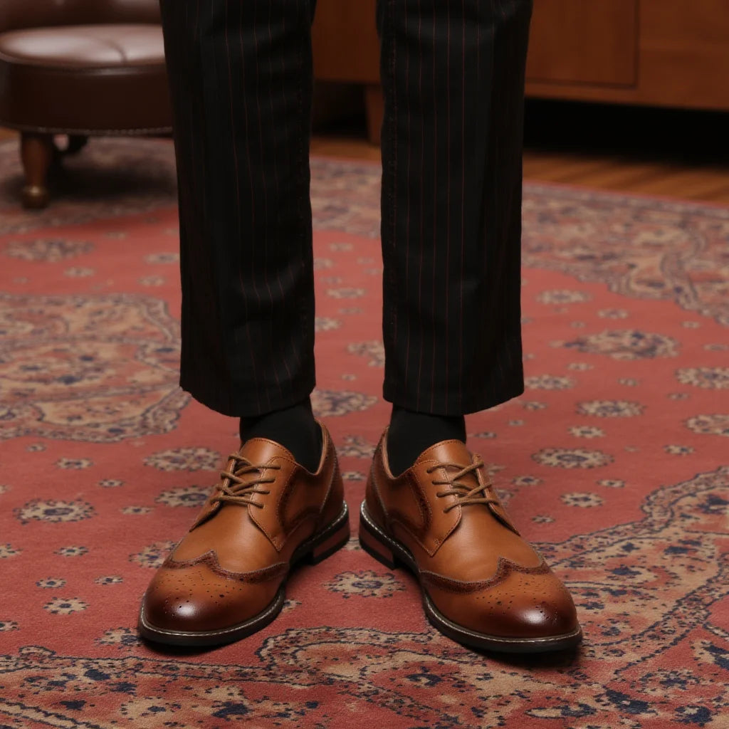 Chaussures de Mariage en Cuir pour Homme Brogue 3