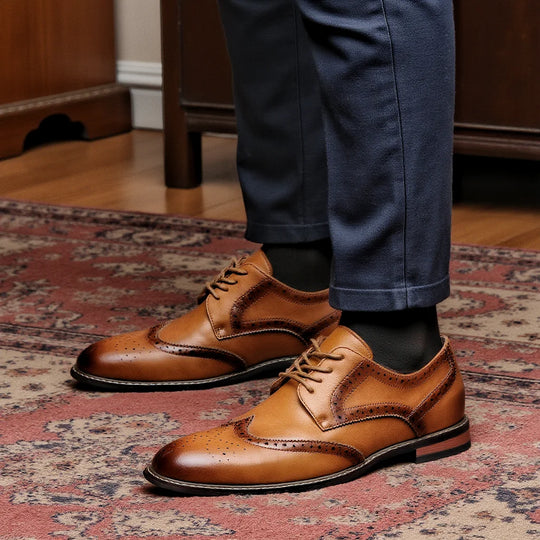 Chaussures de Mariage en Cuir pour Homme Brogue 4
