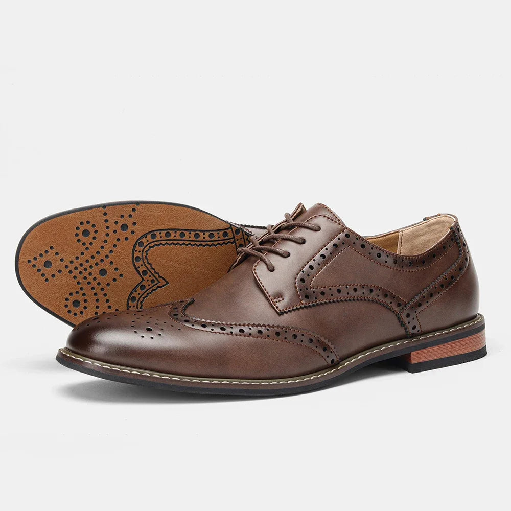 Chaussures de Mariage en Cuir pour Homme Brogue 7