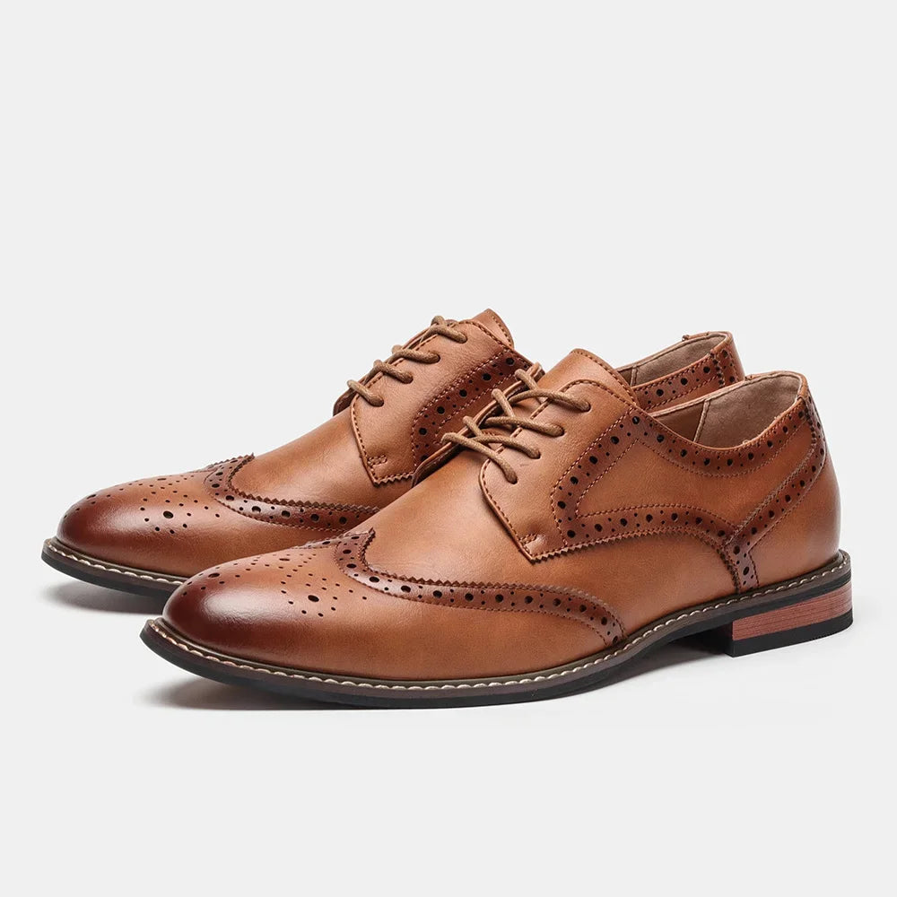 Chaussures de Mariage en Cuir pour Homme Brogue 8