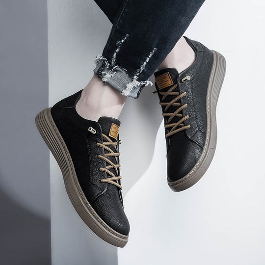 Chaussures de Ville en Cuir pour Hommes en Cuir Italien 2