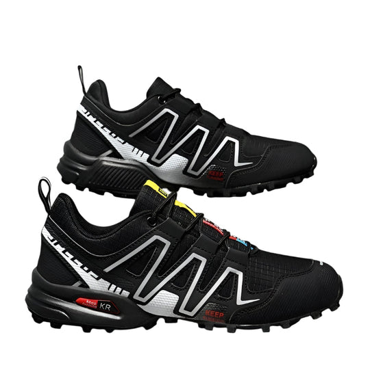 Chaussures de randonnée pour hommes en caoutchouc imperméable, idéales pour la randonnée et l'usage quotidien. 0