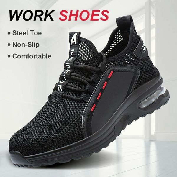 Chaussures de travail ultralégères avec embout en acier 2