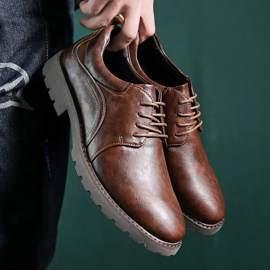 Chaussures en Cuir pour Hommes Style Britannique 0