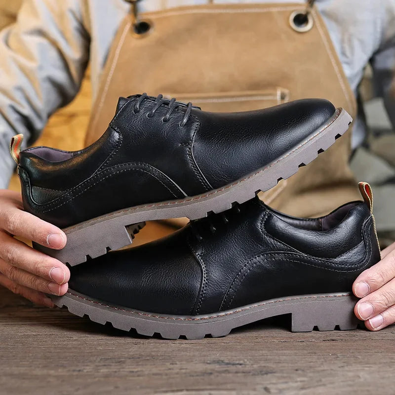 Chaussures en Cuir pour Hommes Style Britannique 1