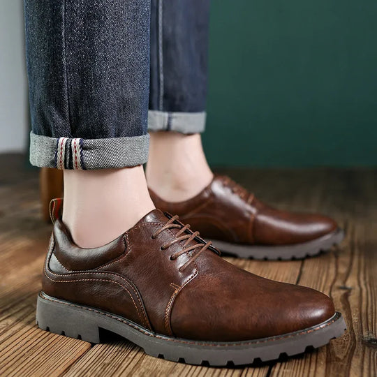 Chaussures en Cuir pour Hommes Style Britannique 2