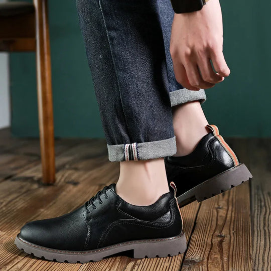 Chaussures en Cuir pour Hommes Style Britannique 3