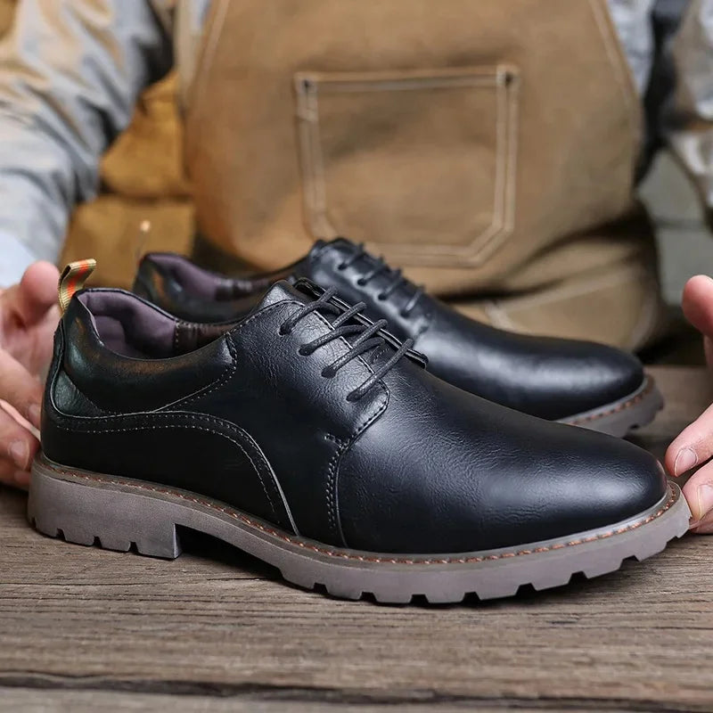 Chaussures en Cuir pour Hommes Style Britannique 5