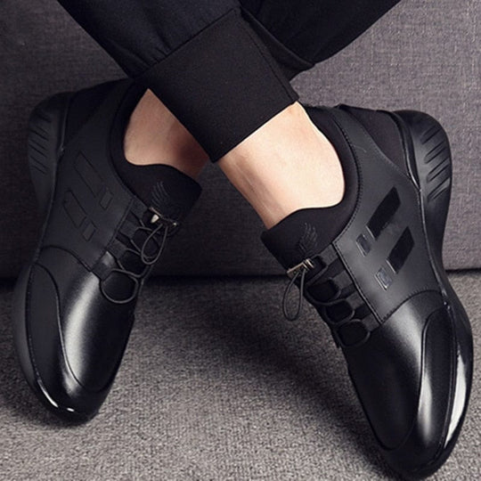 Chaussures pour Hommes en PU Cuir et Caoutchouc 4