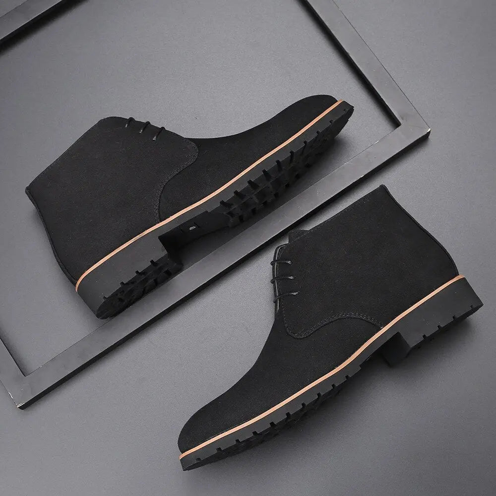Chaussures pour hommes en cuir suédé 0