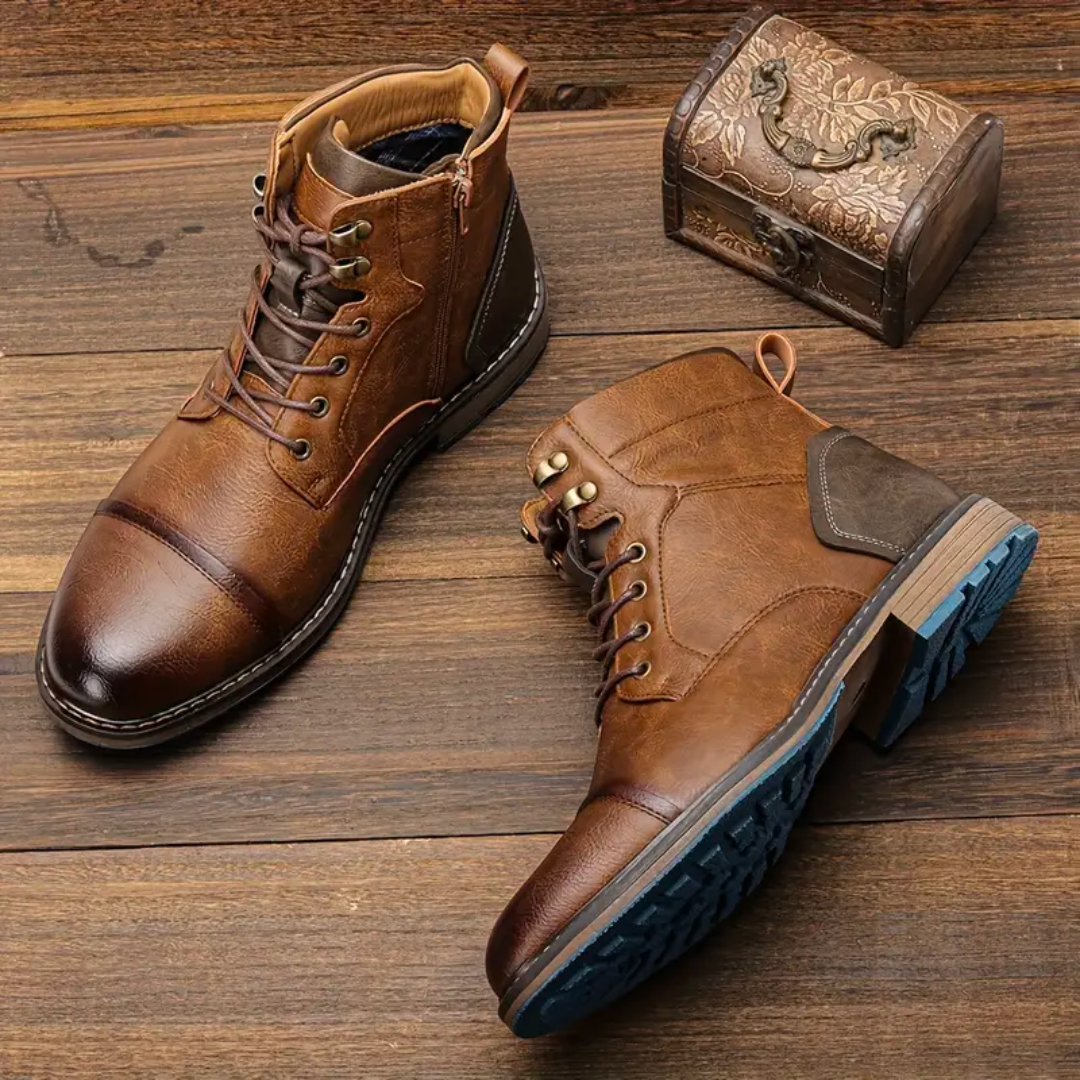 Chaussures pour hommes en cuir vintage 0