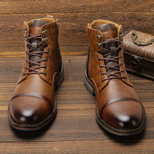 Chaussures pour hommes en cuir vintage 1