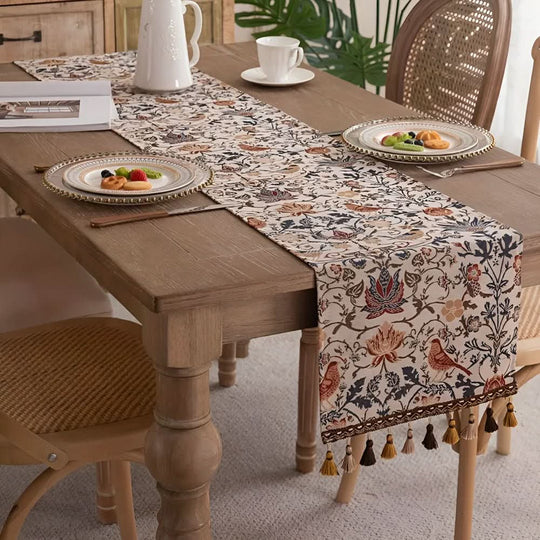 Chemin de Table Floral pour Décoration Intérieure 0