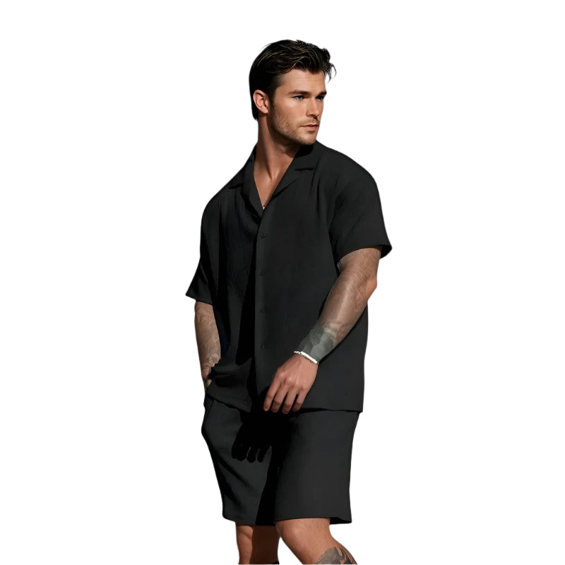 Chemise Décontractée Manches Courtes Polyester V-Neck 0