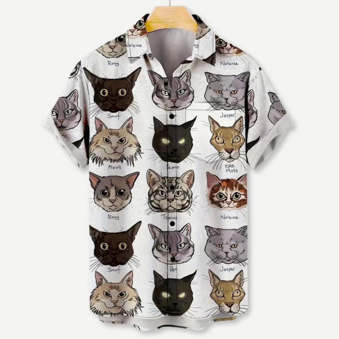 Chemise Décontractée Purrr-sonality en Tissu Léger 0