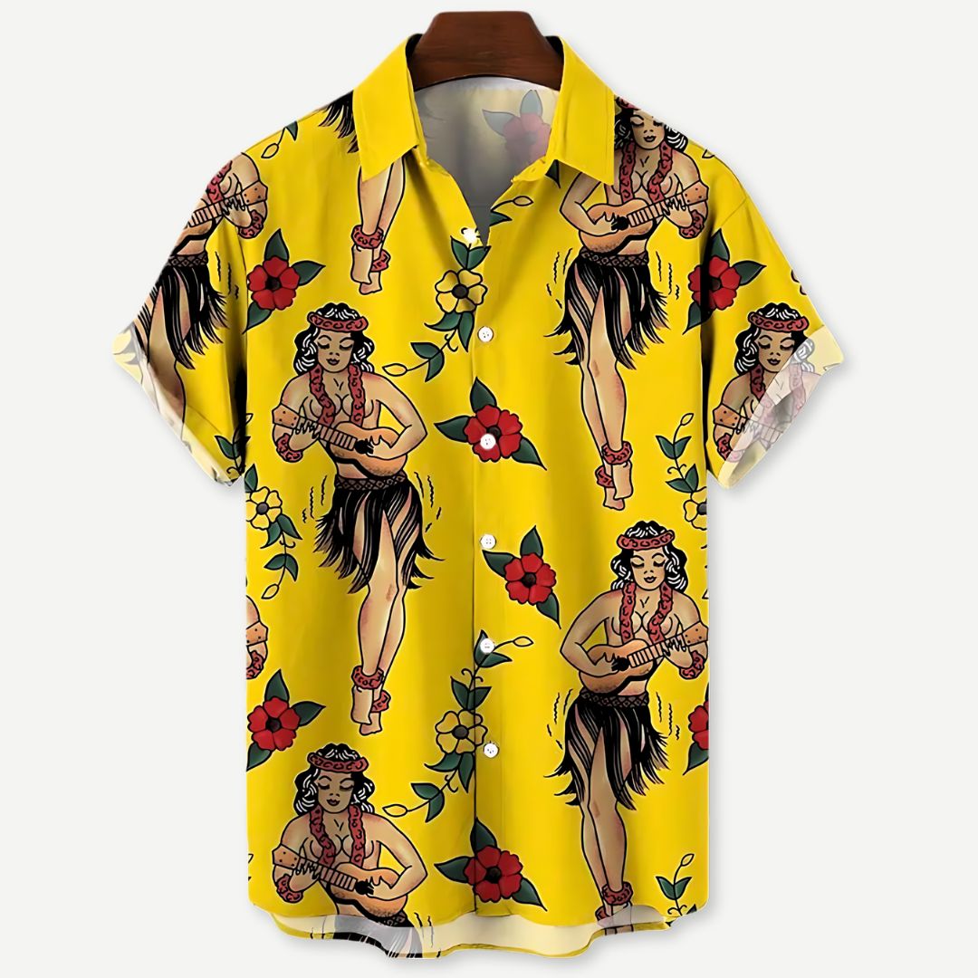Chemise Décontractée à Imprimé Festif 1