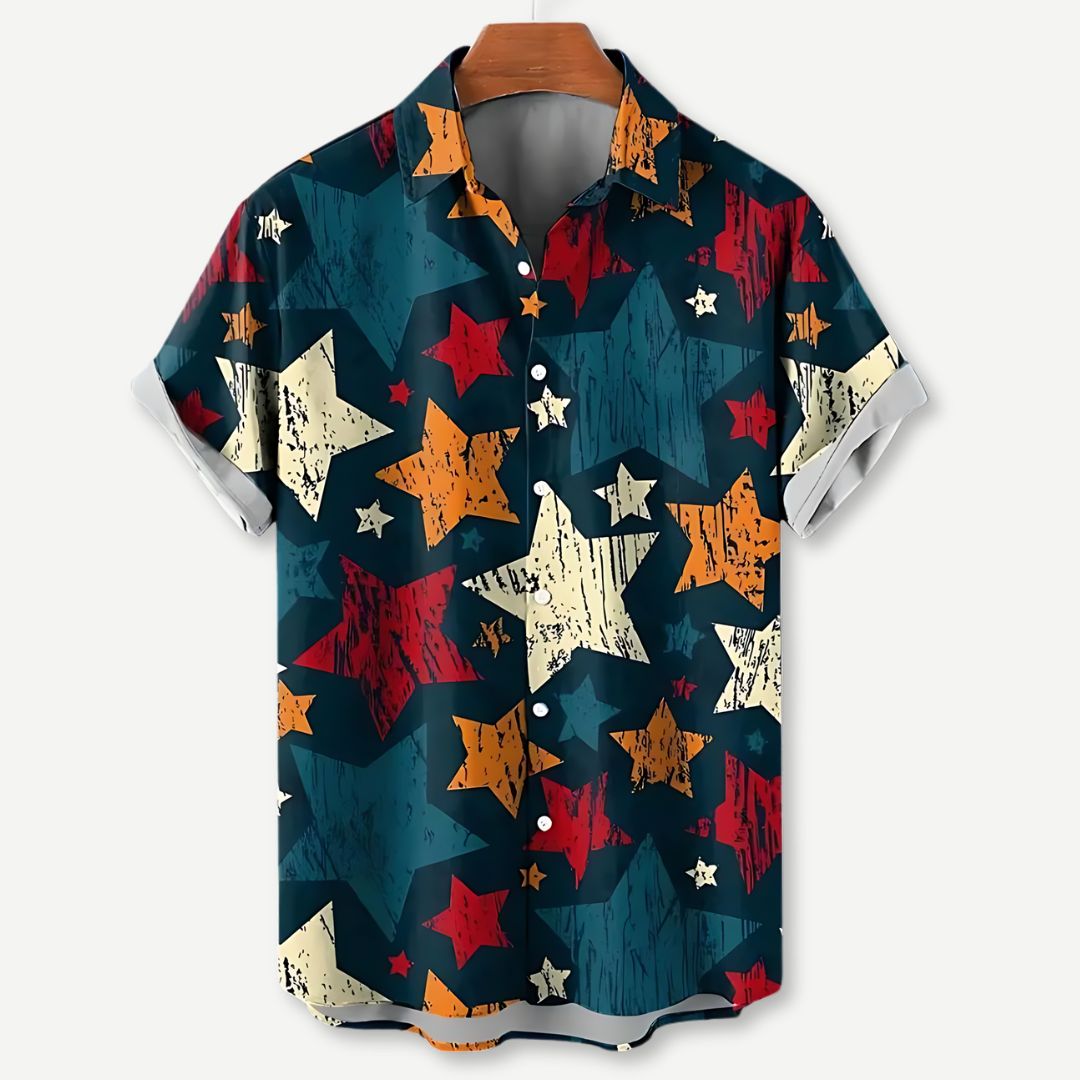 Chemise Décontractée à Motif Étoilé pour Femme 0