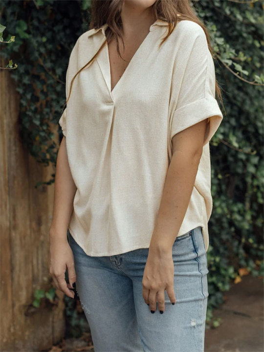 Chemise Décontractée en Coton et Lin pour Femmes 3