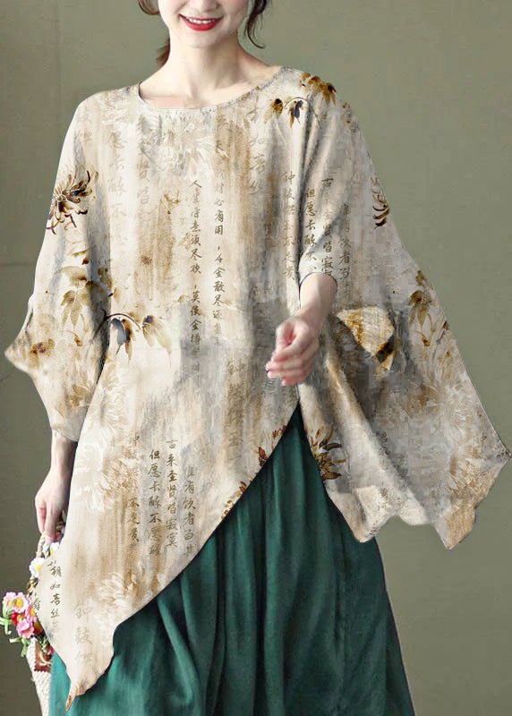 Chemise Femme Asymétrique Été Ample 6