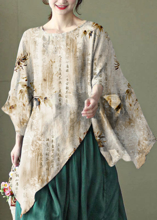 Chemise Femme Asymétrique Été Ample 6