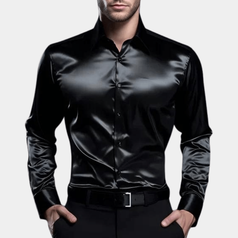 Chemise Homme Business Coupe Moderne en Coton Automne Hiver 1