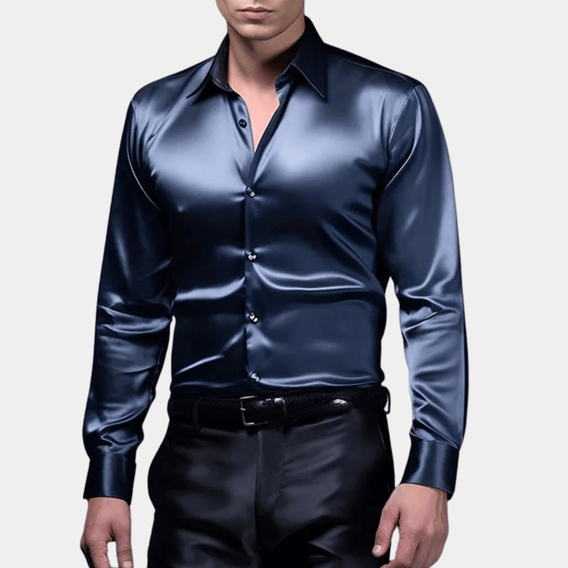 Chemise Homme Business Coupe Moderne en Coton Automne Hiver 2
