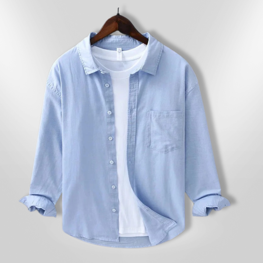 Chemise Homme Décontractée Tissu Léger Respirant 0