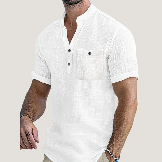 Chemise Homme Décontractée en Rayonne Respirante 0