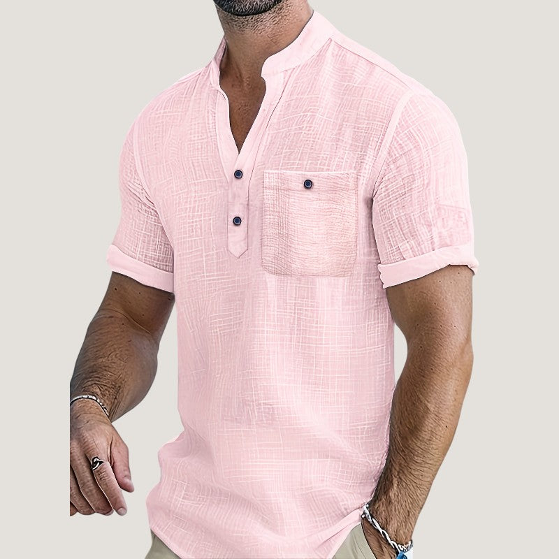 Chemise Homme Décontractée en Rayonne Respirante 1