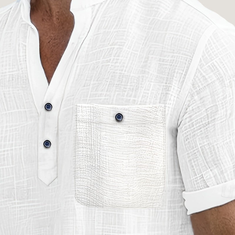 Chemise Homme Décontractée en Rayonne Respirante 2