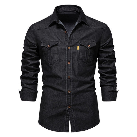 Chemise Homme Denim Printemps 2025 2