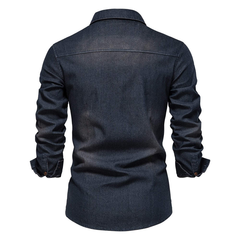 Chemise Homme Denim Printemps 2025 5