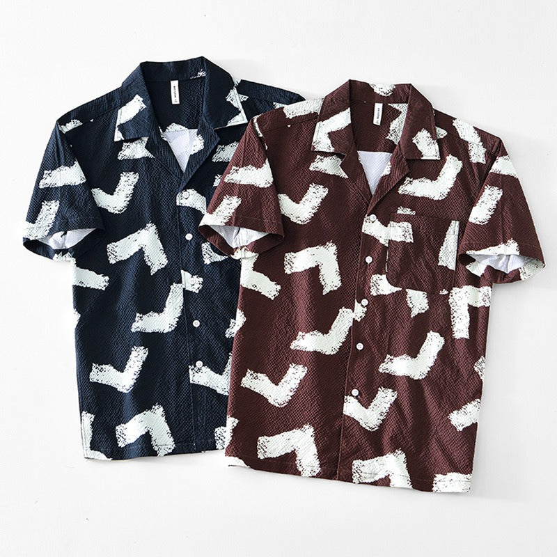 Chemise Homme Été Coton Lin Confortable 4