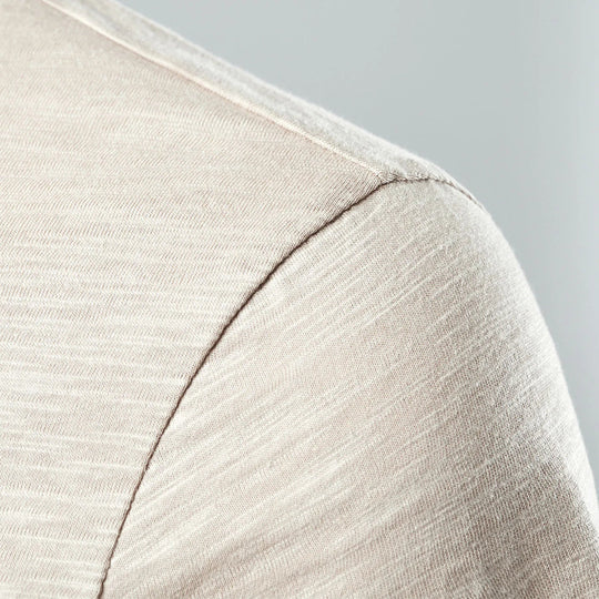 Chemise Homme Manche Courte Style Henley Décontractée 3