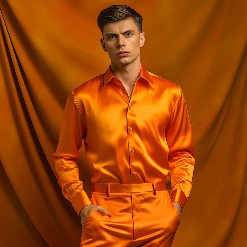 Chemise Homme Manches Longues Professionnelle Col à Revers 5