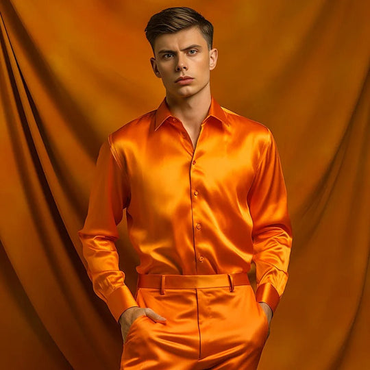 Chemise Homme Manches Longues Professionnelle Col à Revers 5