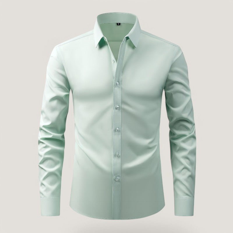 Chemise Homme Slim-Fit Élastique en Polyester 4