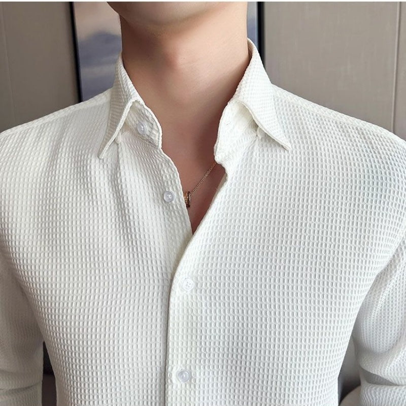 Chemise Homme Structurée à Boutons pour un Style Décontracté et Professionnel 2