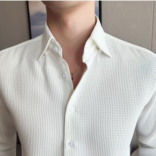 Chemise Homme Structurée à Boutons pour un Style Décontracté et Professionnel 2