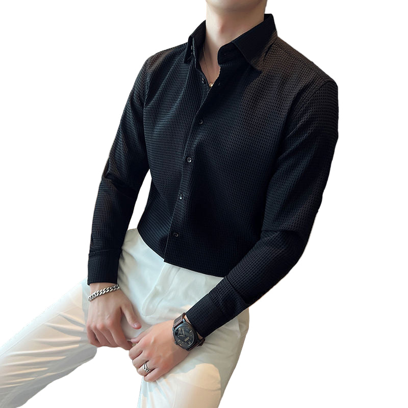 Chemise Homme Structurée à Boutons pour un Style Décontracté et Professionnel 4