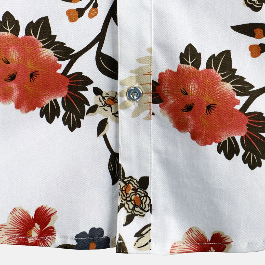 Chemise Homme à Imprimé Floral Détendu en Tissu Léger 3