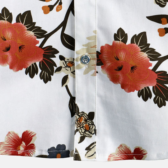 Chemise Homme à Imprimé Floral Détendu en Tissu Léger 3