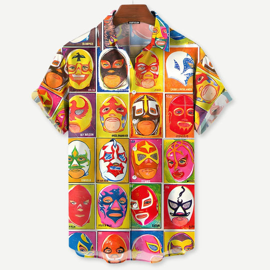 Chemise Luchador Décontractée pour Hommes en Tissu Léger 1