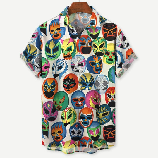Chemise Luchador Décontractée pour Hommes en Tissu Léger 2