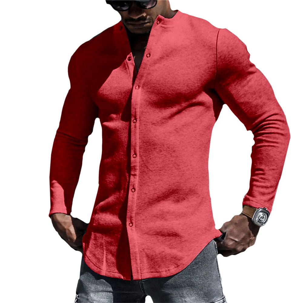 Chemise Masculine Détendue Style Casual 2